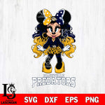 Nashville Predators Beauty Minnie Mouse Svg Eps Dxf Png File, Digital Download, Instant Download