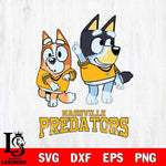 Nashville Predators Bluey Chilli Mode Dance Svg Eps Dxf Png File, Digital Download, Instant Download