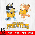 Nashville Predators Bluey Dance Svg Eps Dxf Png File, Digital Download, Instant Download