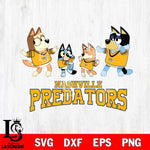 Nashville Predators Bluey Dance Squats Svg Eps Dxf Png File, Digital Download, Instant Download