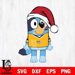 Nashville Predators Bluey Dog Christmas Svg Eps Dxf Png File, Digital Download, Instant Download