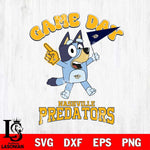 Nashville Predators Bluey Game Day Svg Eps Dxf Png File, Digital Download, Instant Download