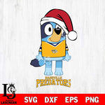 Nashville Predators Christmas Bluey Sport Svg, Christmas Svg , NHL svg , Digital Download, dxf eps png pdf file