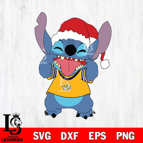 Nashville Predators Christmas Stitch Disney Svg Eps Dxf Png File, Digital Download, Instant Download