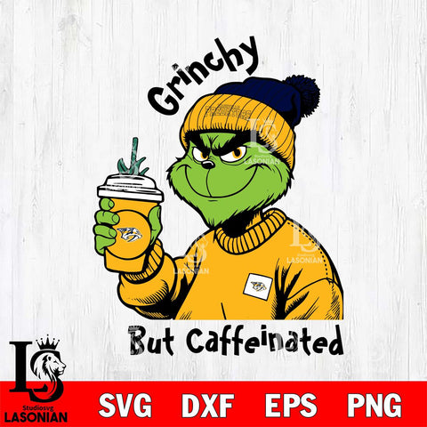 Nashville Predators Grinchy But Caffeinated Svg Eps Dxf Png File, Digital Download, Instant Download