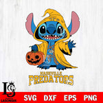 Nashville Predators Stitch Horror Svg Eps Dxf Png File, NHL svg, Digital Download, Instant Download