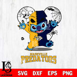 Nashville Predators Stitch Horror Halloween 2 Svg Eps Dxf Png File, Digital Download, Instant Download