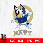 Navy Midshipmen Bandit Heeler Rugby Svg Eps Dxf Png File, Digital Download ,Instant Download, Cricut File