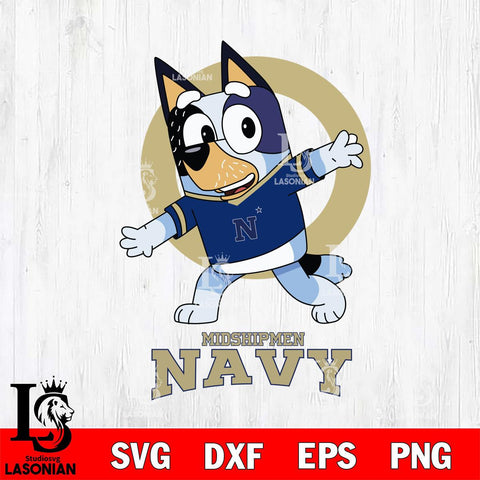 Navy Midshipmen Bandit Heeler Rugby Svg Eps Dxf Png File, Digital Download ,Instant Download, Cricut File