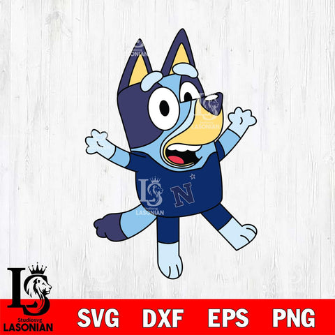 Navy Midshipmen Bluey 3 Svg Eps Dxf Png File, Digital Download, Instant Download