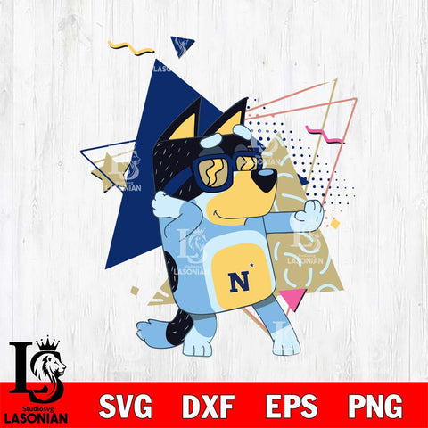 Navy Midshipmen Bluey 4 Svg Eps Dxf Png File, Digital Download, Instant Download