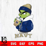 Navy Midshipmen Grinch Bougie Sport Svg Eps Dxf Png File, Digital Download, Instant Download