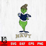 Navy Midshipmen Grinch Leopard Coffee Svg Eps Dxf Png File, Digital Download, Instant Download