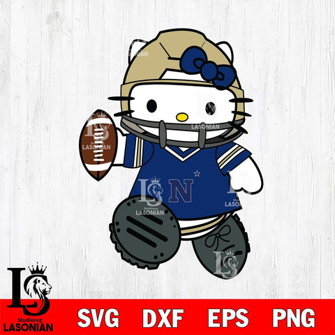 Navy Midshipmen Hello Kitty sport Svg Eps Dxf Png File, Digital Download, Instant Download