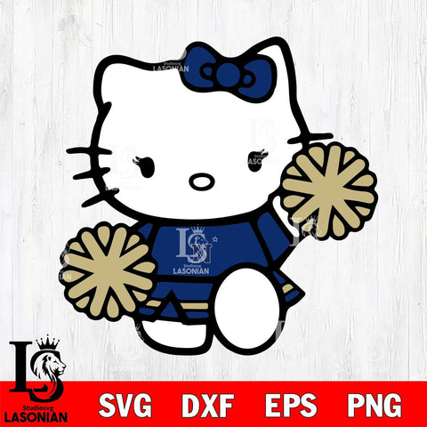 Navy Midshipmen Hello Kitty sport 4 Svg Eps Dxf Png File, Digital Download, Instant Download