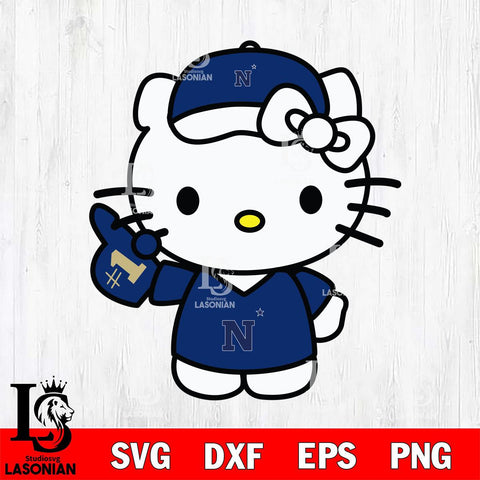 Navy Midshipmen Hello Kitty sport 5 Svg Eps Dxf Png File, Digital Download, Instant Download