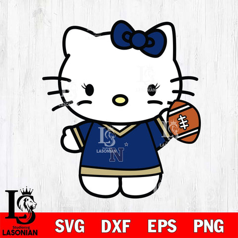 Navy Midshipmen Hello Kitty sport 7 Svg Eps Dxf Png File, Digital Download, Instant Download