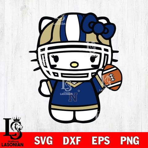 Navy Midshipmen Hello Kitty sport 9 Svg Eps Dxf Png File, Digital Download, Instant Download