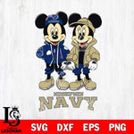 Navy Midshipmen Mickey Minnie Mouse Football Svg Eps Dxf Png File, NCAA svg , File Cut , Digital Download , Instant Download, Cut Svg Files