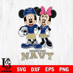 Navy Midshipmen Mickey Minnie Mouse Helmet Svg Eps Dxf Png File, NCAA svg , File Cut , Digital Download , Instant Download, Cut Svg Files