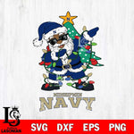 Navy Midshipmen Santa Claus Ugly Christmas Svg dxf eps png pdf file,NCAA svg,Digital Download,Cricut file