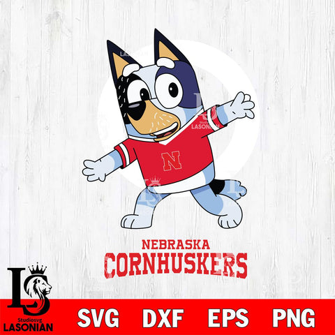 Nebraska Cornhuskers Bandit Heeler Rugby Svg Eps Dxf Png File, Digital Download ,Instant Download, Cricut File