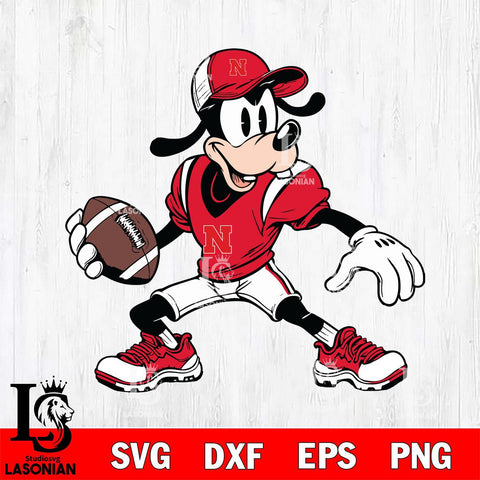 Nebraska Cornhuskers Goofy Svg Eps Dxf Png File, NCAA svg, Digital Download, Instant Download