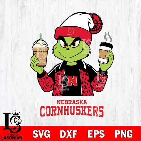 Nebraska Cornhuskers Grinch 2 coffee Svg Eps Dxf Png File, Digital Download, Instant Download