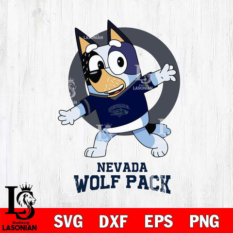 Nevada Wolf Pack Bandit Heeler Rugby Svg Eps Dxf Png File, Digital Download ,Instant Download, Cricut File