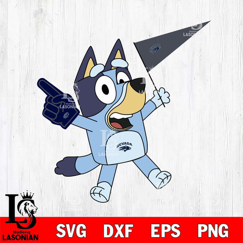 Nevada Wolf Pack Bluey flag Svg Eps Dxf Png File, Digital Download, Instant Download