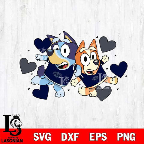 Nevada Wolf Pack Bluey heart Svg Eps Dxf Png File, Digital Download, Instant Download