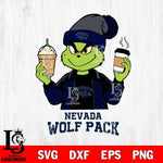 Nevada Wolf Pack Grinch 2 coffee Svg Eps Dxf Png File, Digital Download, Instant Download