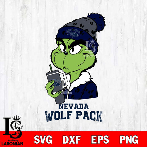 Nevada Wolf Pack Grinch Bougie Leopard Svg Eps Dxf Png File, Digital Download, Instant Download