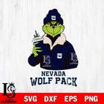 Nevada Wolf Pack Grinch Leopard Svg Eps Dxf Png File, Digital Download, Instant Download