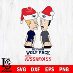 Nevada Wolf Pack Merry KissMyass Svg Eps Dxf Png File,NCAA Svg Files,Digital Download,Sublimation,Instant Download