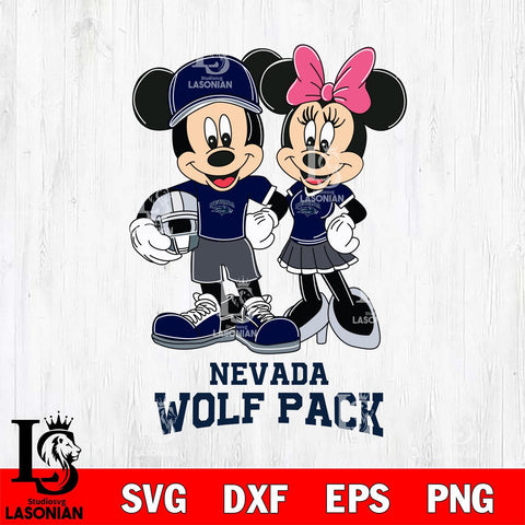 Nevada Wolf Pack Mickey Minnie Mouse Helmet Svg Eps Dxf Png File, NCAA svg , File Cut , Digital Download , Instant Download, Cut Svg Files