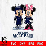 Nevada Wolf Pack Mickey Minnie Mouse Pink Svg Eps Dxf Png File, NCAA svg , File Cut , Digital Download , Instant Download, Cut Svg Files