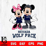 Nevada Wolf Pack Mickey Minnie Mouse Sport Svg Eps Dxf Png File, NCAA svg , File Cut , Digital Download , Instant Download, Cut Svg Files