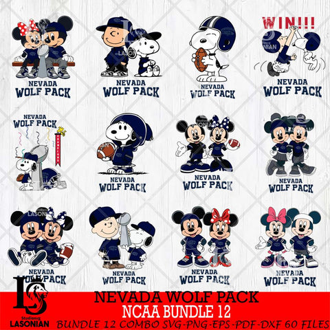 Nevada Wolf Pack NCAA Bundle 12 Svg Eps Dxf Png File,Bundle NCAA svg , Digital Download , Instant Download, Cricut File