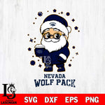 Nevada Wolf Pack Santa Claus Coffe Svg dxf eps png pdf file,NCAA svg,Digital Download,Cricut file