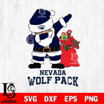 Nevada Wolf Pack Santa Dabbing Christmas Svg dxf eps png pdf file,NCAA svg,Digital Download,Cricut file