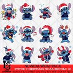 Nevada Wolf Pack Stitch Christmas NCAA Bundle 12 Svg Eps Dxf Png File, Digital Download, Instant Download