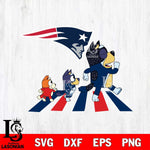 New England Patriots Bluey 6 NFL Svg Eps Dxf Png File, Digital Download, Instant Download