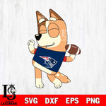 New England Patriots Chilli bluey NFL Svg Eps Dxf Png File, Digital Download, Instant Download