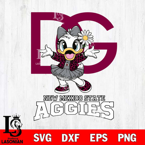 New Mexico State Aggies Dolce And Gabbana Daisy Duck Disney Svg Eps Dxf Png File, Digital Download, Instant Download