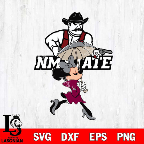 New Mexico State Aggies Fancy Minnie Svg Eps Dxf Png File, Digital Download, Instant Download