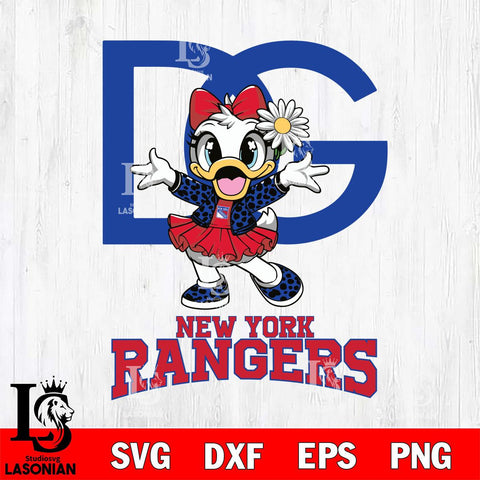 New York Rangers Dolce And Gabbana Daisy Duck Disney Svg Eps Dxf Png File, Digital Download, Instant Download