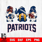 New England Patriots 3 Gnomes Football Svg Eps Dxf Png File, Digital Download, Instant Download