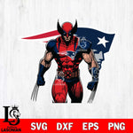 New England Patriots Badass Wolverine Svg Eps Dxf Png File, Digital Download, Instant Download