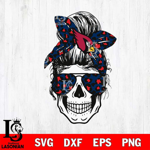 New England Patriots Badass Women Skull SVG